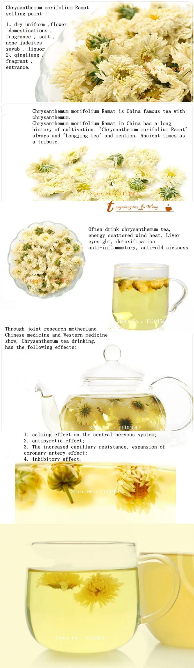  Top-Grade High Quality Original Chinese Chrysanthemum Tea Chrysanthemum morifolium Ramat tinned FlowerScented Tea 